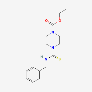 molecular formula C15H21N3O2S B2399344 Ethyl 4-(benzylcarbamothioyl)piperazine-1-carboxylate CAS No. 497060-76-1