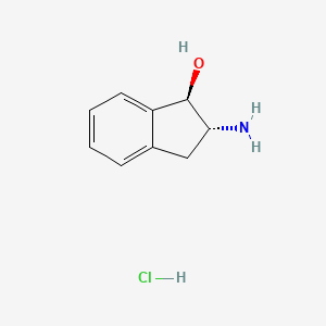 molecular formula C9H12ClNO B2399354 (1R,2R)-2-aminoindan-1-ol hydrochloride CAS No. 13575-73-0; 29365-65-9
