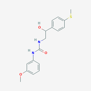 molecular formula C17H20N2O3S B2399365 1-(2-Hydroxy-2-(4-(methylthio)phenyl)ethyl)-3-(3-methoxyphenyl)urea CAS No. 1448033-50-8