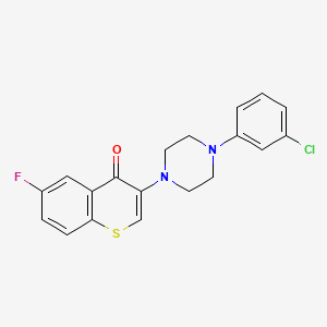 3-[4-(3-Chlorophenyl)piperazin-1-yl]-6-fluorothiochromen-4-one