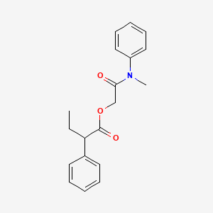 molecular formula C19H21NO3 B2399376 2-(甲基(苯基)氨基)-2-氧代乙基 2-苯基丁酸酯 CAS No. 1794904-35-0