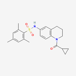 N-[1-(cyclopropanecarbonyl)-3,4-dihydro-2H-quinolin-6-yl]-2,4,6-trimethylbenzenesulfonamide