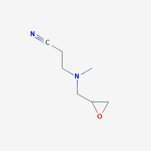 molecular formula C7H12N2O B2399391 3-[Methyl(oxiran-2-ylmethyl)amino]propanenitrile CAS No. 3647-35-6