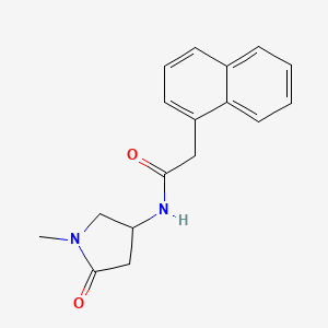 molecular formula C17H18N2O2 B2399397 N-(1-methyl-5-oxopyrrolidin-3-yl)-2-(naphthalen-1-yl)acetamide CAS No. 1396878-20-8