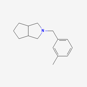 2-[(3-Methylphenyl)methyl]-3,3a,4,5,6,6a-hexahydro-1H-cyclopenta[c]pyrrole