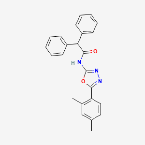 N-[5-(2,4-dimethylphenyl)-1,3,4-oxadiazol-2-yl]-2,2-diphenylacetamide
