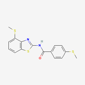 4-(methylthio)-N-(4-(methylthio)benzo[d]thiazol-2-yl)benzamide