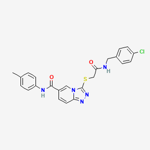 3-({2-[(4-chlorobenzyl)amino]-2-oxoethyl}thio)-N-(4-methylphenyl)[1,2,4]triazolo[4,3-a]pyridine-6-carboxamide