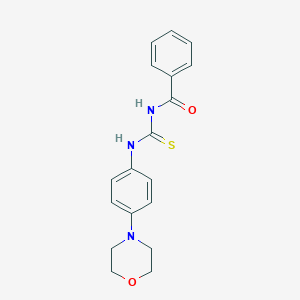 molecular formula C18H19N3O2S B239944 N-benzoyl-N'-[4-(4-morpholinyl)phenyl]thiourea 