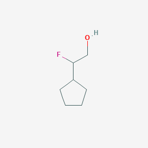 2-Cyclopentyl-2-fluoroethan-1-ol