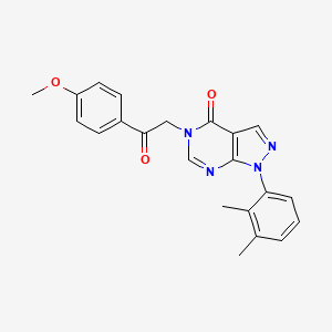 1-(2,3-Dimethylphenyl)-5-[2-(4-methoxyphenyl)-2-oxoethyl]pyrazolo[3,4-d]pyrimidin-4-one
