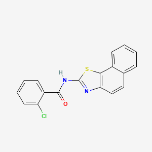 molecular formula C18H11ClN2OS B2399476 (Z)-2-クロロ-N-(ナフト[2,1-d]チアゾール-2(3H)-イリデン)ベンゾアミド CAS No. 325978-05-0