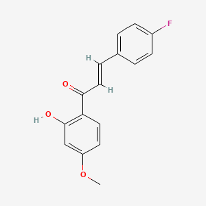 (E)-3-(4-fluorophenyl)-1-(2-hydroxy-4-methoxyphenyl)prop-2-en-1-one