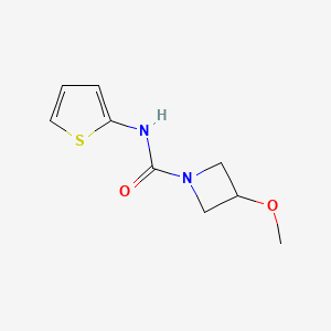 molecular formula C9H12N2O2S B2399493 3-methoxy-N-(thiophen-2-yl)azetidine-1-carboxamide CAS No. 2310206-32-5