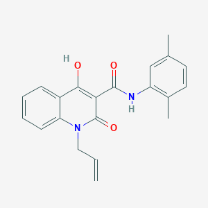 molecular formula C21H20N2O3 B2399499 1-烯丙基-N-(2,5-二甲苯基)-4-羟基-2-氧代-1,2-二氢喹啉-3-甲酰胺 CAS No. 376610-87-6