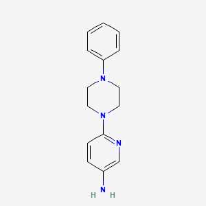 molecular formula C15H18N4 B2399521 6-(4-苯基哌嗪-1-基)吡啶-3-胺 CAS No. 927989-62-6