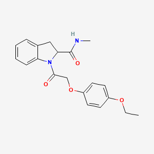 molecular formula C20H22N2O4 B2399523 1-(2-(4-ethoxyphenoxy)acetyl)-N-methylindoline-2-carboxamide CAS No. 1103514-37-9