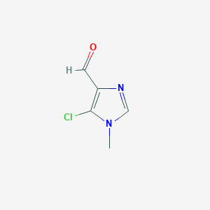molecular formula C5H5ClN2O B2399526 5-chloro-1-methyl-1H-imidazole-4-carbaldehyde CAS No. 1256560-89-0