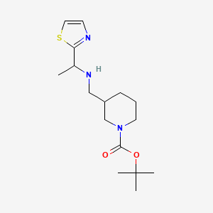 tert-Butyl 3-(((1-(thiazol-2-yl)ethyl)amino)methyl)piperidine-1-carboxylate