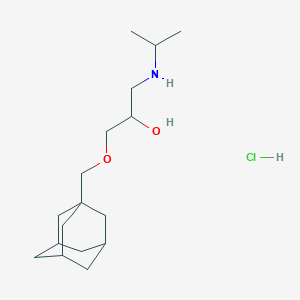 molecular formula C17H32ClNO2 B2399535 1-((3r,5r,7r)-Adamantan-1-ylmethoxy)-3-(isopropylamino)propan-2-ol hydrochloride CAS No. 30451-60-6