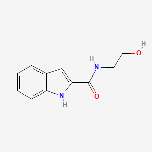 molecular formula C11H12N2O2 B2399556 N-(2-hydroxyethyl)-1H-indole-2-carboxamide CAS No. 144969-97-1