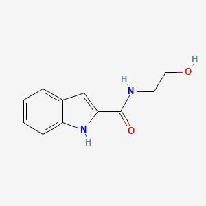 molecular formula C11H12N2O2 B2399556 N-(2-Hydroxyethyl)-1H-Indol-2-carbonsäureamid CAS No. 144969-97-1