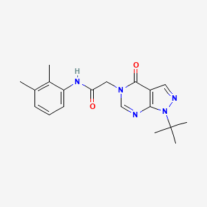molecular formula C19H23N5O2 B2399564 2-(1-tert-butyl-4-oxopyrazolo[3,4-d]pyrimidin-5-yl)-N-(2,3-dimethylphenyl)acetamide CAS No. 863447-67-0