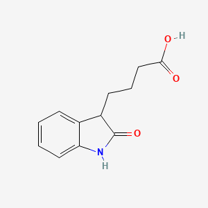 molecular formula C12H13NO3 B2399576 4-(2-氧代-2,3-二氢-1H-吲哚-3-基)丁酸 CAS No. 2971-18-8