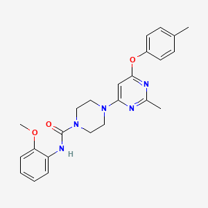 molecular formula C24H27N5O3 B2399578 N-(2-methoxyphenyl)-4-(2-methyl-6-(p-tolyloxy)pyrimidin-4-yl)piperazine-1-carboxamide CAS No. 946249-96-3