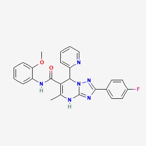 2-(4-fluorophenyl)-N-(2-methoxyphenyl)-5-methyl-7-(pyridin-2-yl)-4H,7H-[1,2,4]triazolo[1,5-a]pyrimidine-6-carboxamide