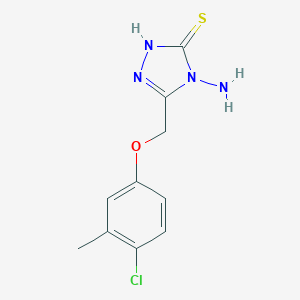 molecular formula C10H11ClN4OS B239961 4-amino-5-[(4-chloro-3-methylphenoxy)methyl]-4H-1,2,4-triazole-3-thiol 