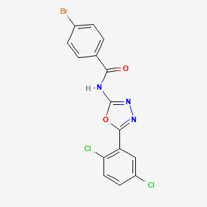4-bromo-N-[5-(2,5-dichlorophenyl)-1,3,4-oxadiazol-2-yl]benzamide