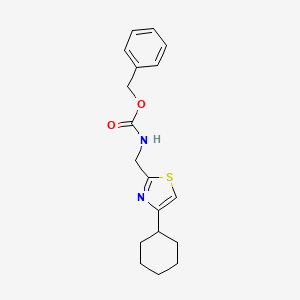 molecular formula C18H22N2O2S B2399647 Benzyl ((4-cyclohexylthiazol-2-yl)methyl)carbamate CAS No. 2034335-58-3