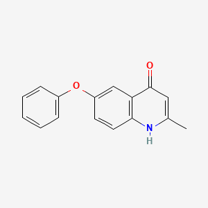 molecular formula C16H13NO2 B2399657 2-甲基-6-苯氧基喹啉-4-醇 CAS No. 56716-98-4