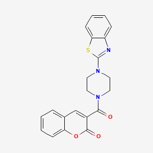 3-(4-(benzo[d]thiazol-2-yl)piperazine-1-carbonyl)-2H-chromen-2-one