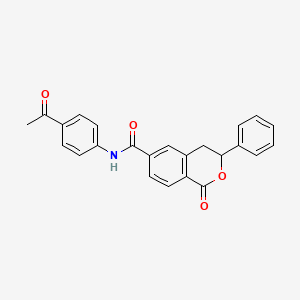 N-(4-acetylphenyl)-1-oxo-3-phenylisochroman-6-carboxamide