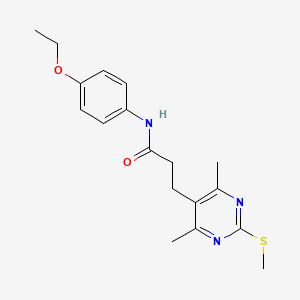 3-(4,6-dimethyl-2-methylsulfanylpyrimidin-5-yl)-N-(4-ethoxyphenyl)propanamide
