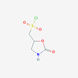 (2-Oxo-1,3-oxazolidin-5-yl)methanesulfonyl chloride