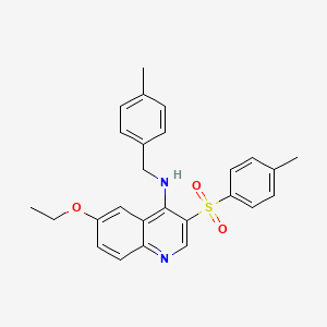 molecular formula C26H26N2O3S B2399711 6-ethoxy-N-(4-methylbenzyl)-3-tosylquinolin-4-amine CAS No. 899356-19-5
