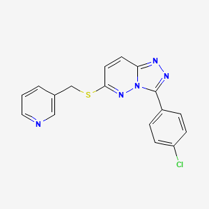 3-(4-Chlorophenyl)-6-((pyridin-3-ylmethyl)thio)-[1,2,4]triazolo[4,3-b]pyridazine