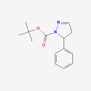 molecular formula C14H18N2O2 B2399748 叔丁基-3-苯基-3,4-二氢吡唑-2-羧酸酯 CAS No. 140867-96-5