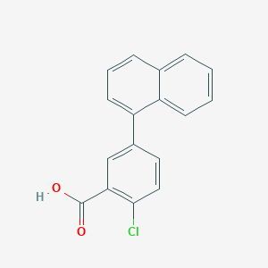 molecular formula C17H11ClO2 B2399749 2-Chloro-5-(naphthalen-1-yl)benzoic acid CAS No. 1262009-68-6