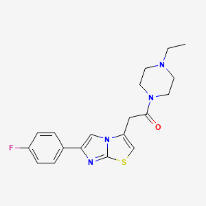 1-(4-Ethylpiperazin-1-yl)-2-(6-(4-fluorophenyl)imidazo[2,1-b]thiazol-3-yl)ethanone