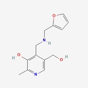4-({[(Furan-2-yl)methyl]amino}methyl)-5-(hydroxymethyl)-2-methylpyridin-3-ol