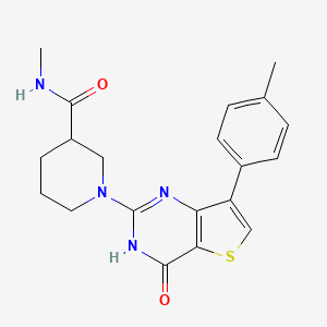 N-methyl-1-[7-(4-methylphenyl)-4-oxo-3,4-dihydrothieno[3,2-d]pyrimidin-2-yl]piperidine-3-carboxamide