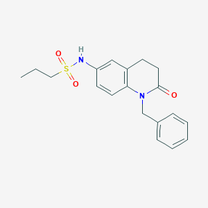 molecular formula C19H22N2O3S B2399774 N-(1-苄基-2-氧代-1,2,3,4-四氢喹啉-6-基)丙烷-1-磺酰胺 CAS No. 951506-00-6