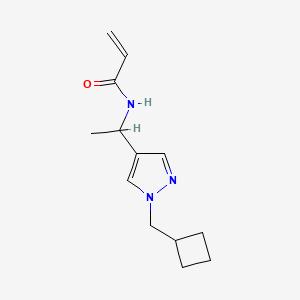 N-[1-[1-(Cyclobutylmethyl)pyrazol-4-yl]ethyl]prop-2-enamide