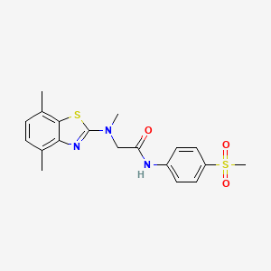 2-((4,7-dimethylbenzo[d]thiazol-2-yl)(methyl)amino)-N-(4-(methylsulfonyl)phenyl)acetamide