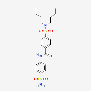4-(N,N-dibutylsulfamoyl)-N-(4-sulfamoylphenyl)benzamide
