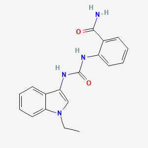 2-(3-(1-ethyl-1H-indol-3-yl)ureido)benzamide